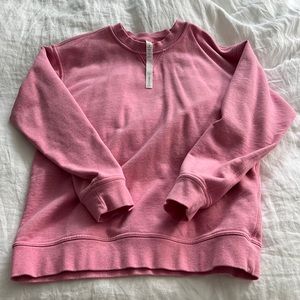 Iululemon perfectly oversized pink crewneck